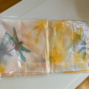 Colorful Dragonfly Print Scarf
